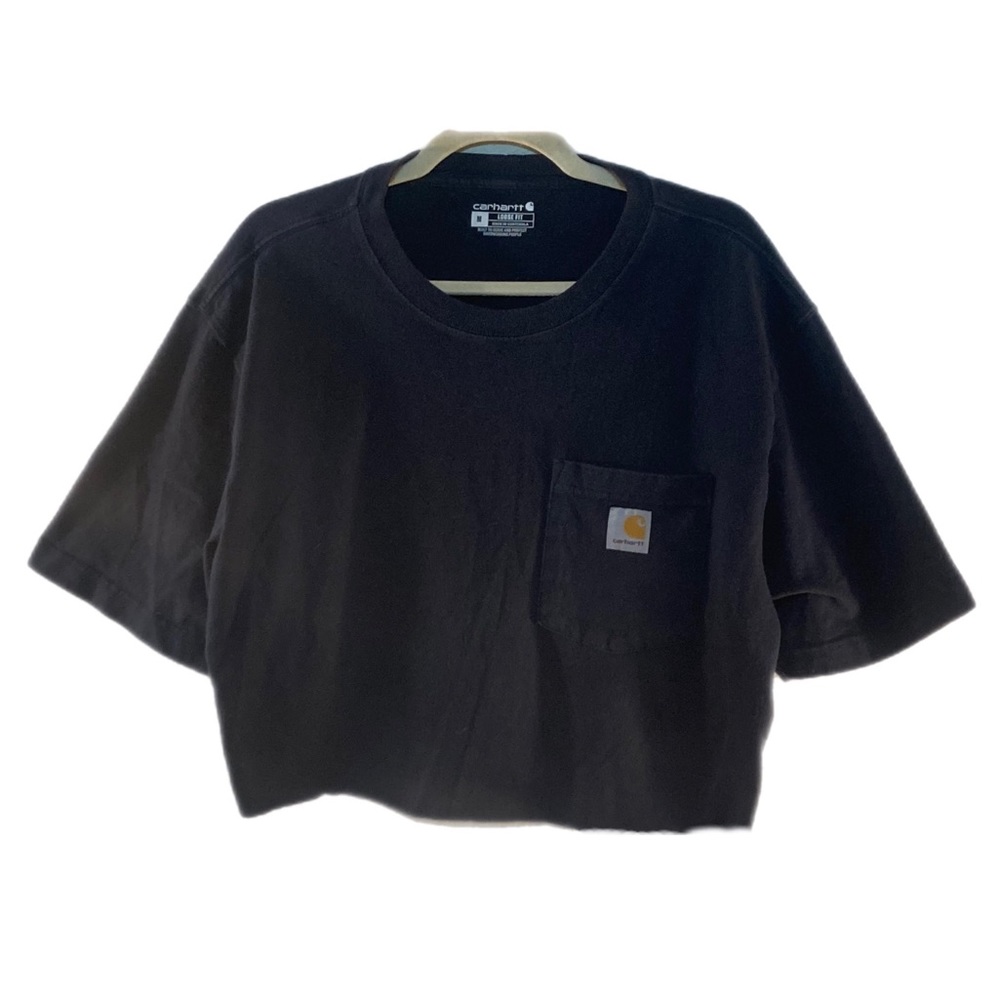Cropped Carhartt Navy Short Sleeve